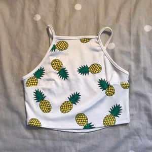 Cropped Pineapple Tank